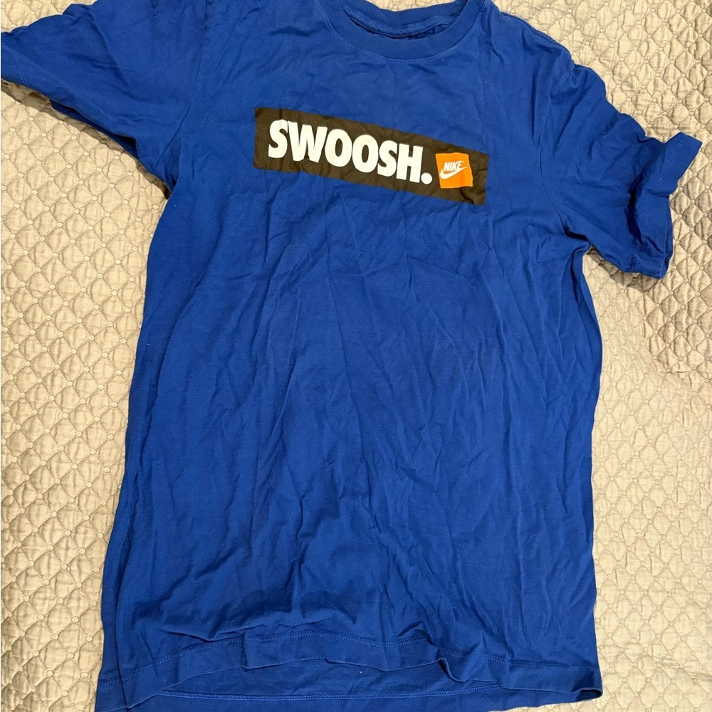 Nike Navy Tee with Yellow Logo